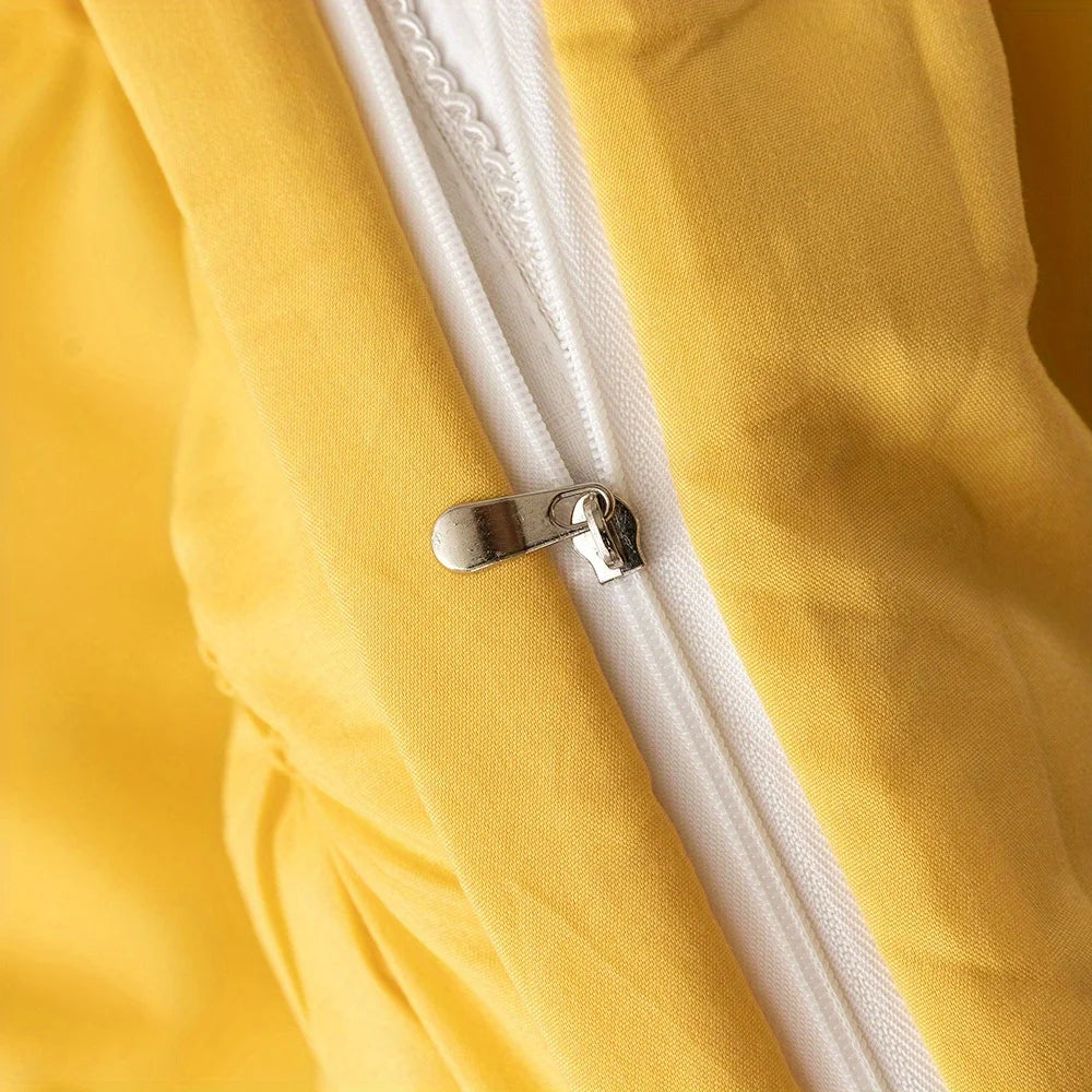 Parure de Lit Jaune moutarde