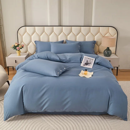 Parure de Lit 180x200 Coton bleu