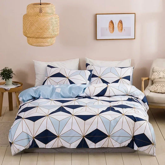 Parure de Lit 220×240 à motif Géométrique