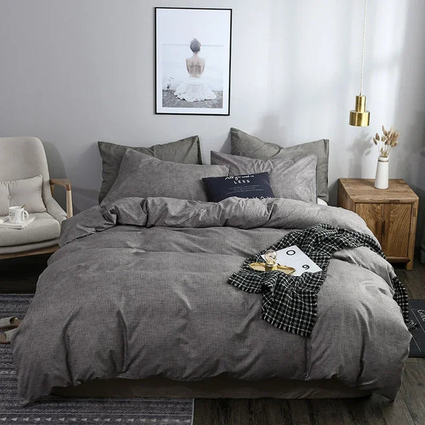Parure de Lit Gris ardoise