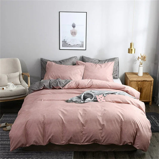 Parure de Lit Rose Cosy 3 pièces