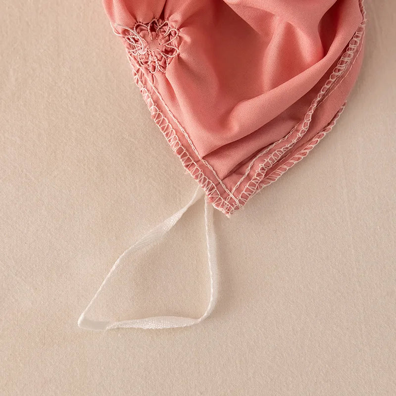 Parure de Lit Rose plissée