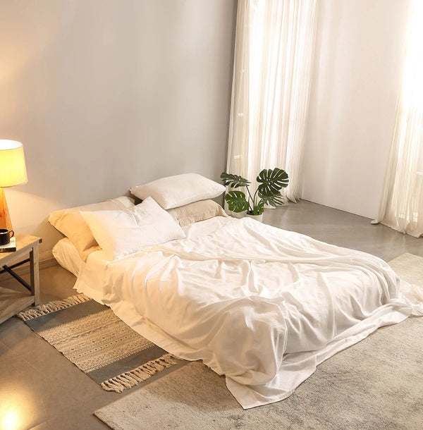 Parure de Lit Lin Blanc — autre vue