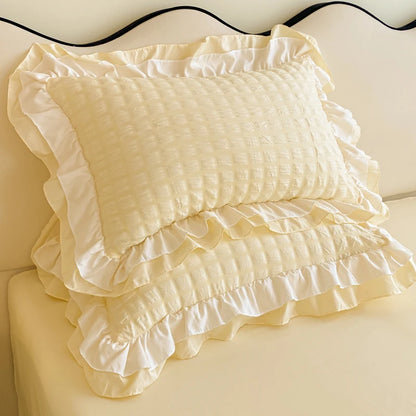 Parure de Lit 240x260 Dentelle jaune