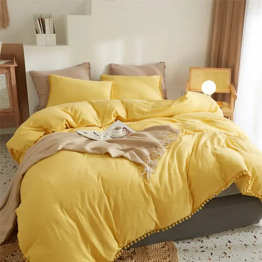 Parure de Lit 2 personnes jaune