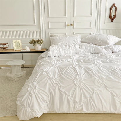 Parure de Lit Blanche romantique
