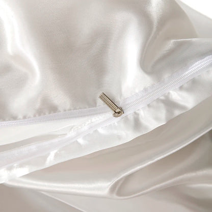 Parure de Lit en Satin blanche