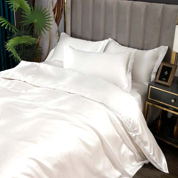 Parure de Lit en Satin blanche — autre vue