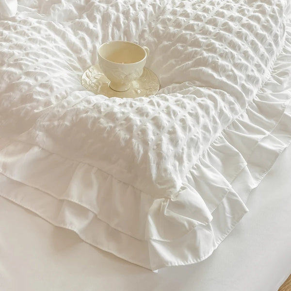 Parure de Lit 240x260 Dentelle blanc — autre vue