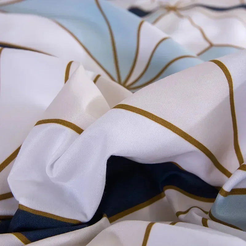 Parure de Lit 220×240 à motif Géométrique