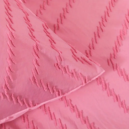 Parure de Lit Brodée Rose