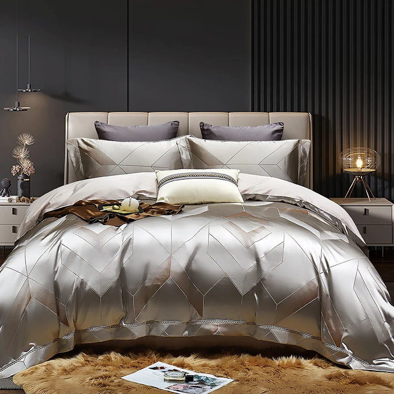 Parure de Lit Soie Naturelle