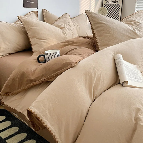 Parure de Lit Beige et Marron — autre vue