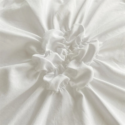 Parure de Lit Blanche romantique