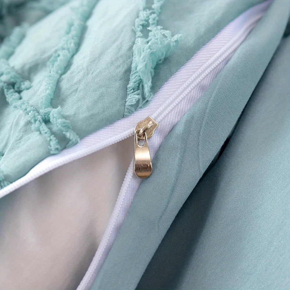Parure de Lit Bleu Géométrique