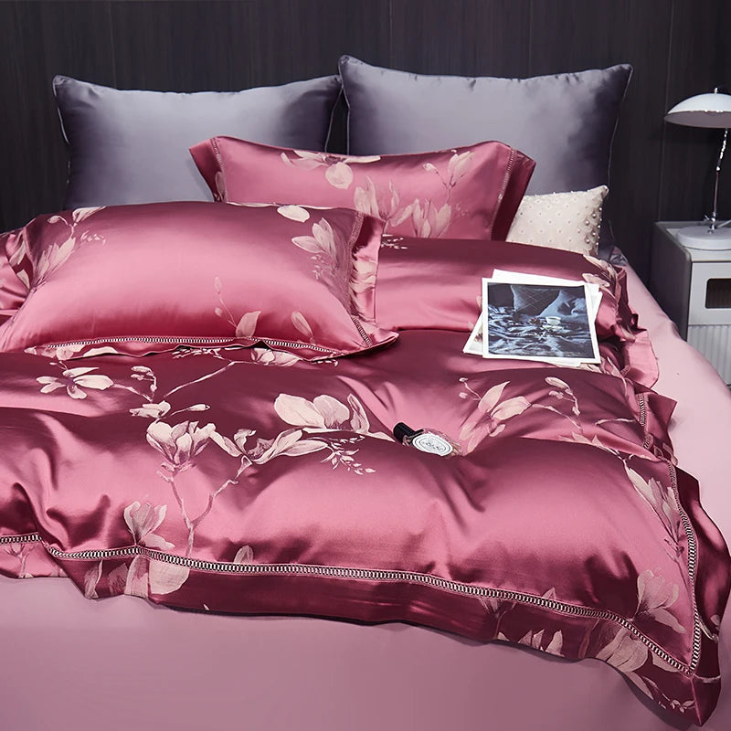 Parure de Lit Soie 2 personnes