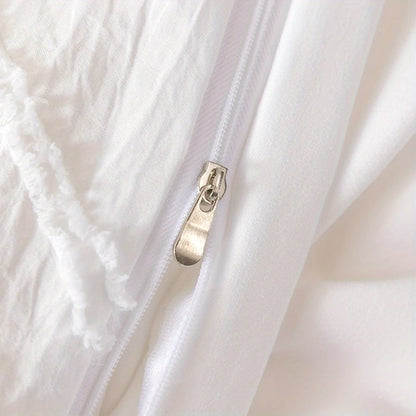 Parure de Lit Blanche design Géométrique