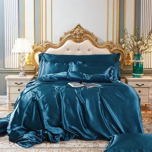 Parure de Lit Bleu pétrole