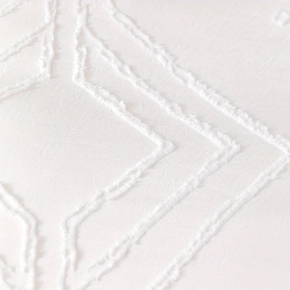 Parure de Lit Blanche design Géométrique