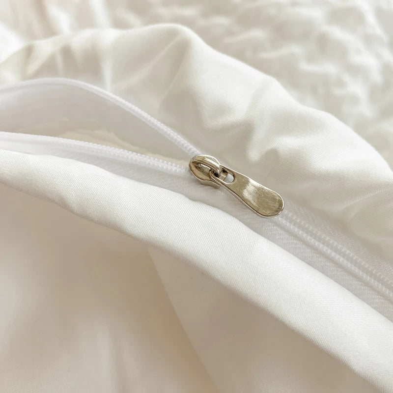 Parure de Lit 240x260 Dentelle blanc