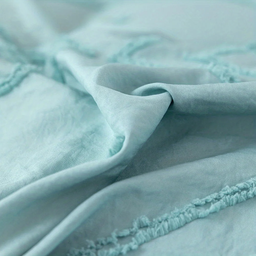 Parure de Lit Bleu Géométrique