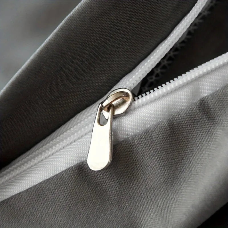 Parure de Lit Brodée Noir
