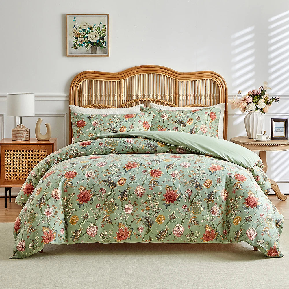 Parure de Lit Fleurie Vintage