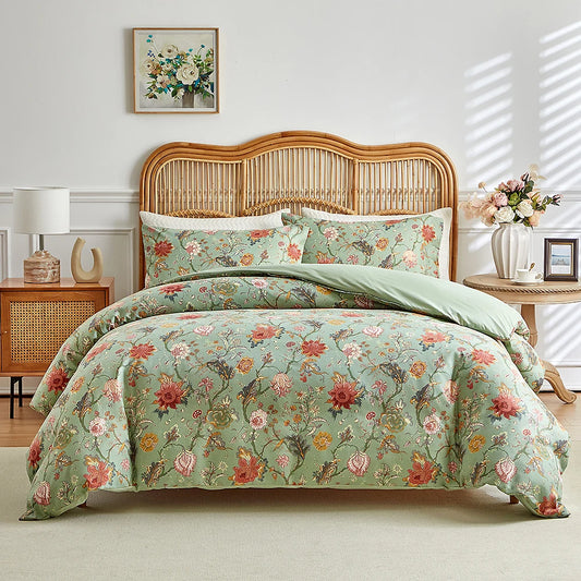 Parure de Lit Fleurie Vintage