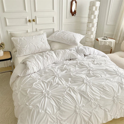 Parure de Lit Blanche romantique
