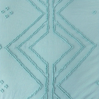 Parure de Lit Bleu Géométrique