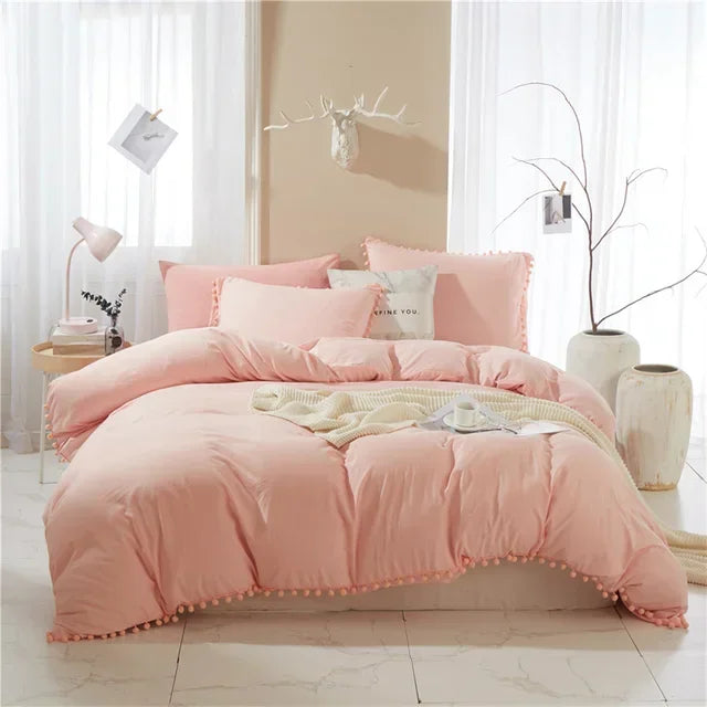 Parure de Lit 2 personne Rose saumon