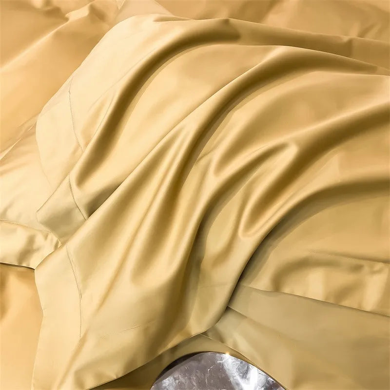 Parure de Lit 240x260 Jaune – gros plan sur le motif