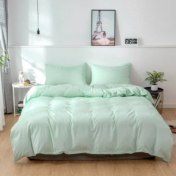 Parure de Lit Vert Aqua menthe pastel
