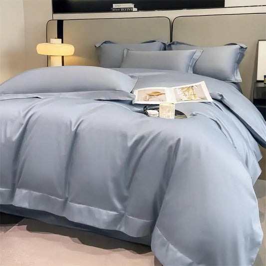Parure de Lit 240x260 Bleu gris