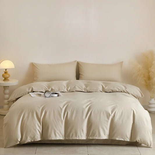 Parure de Lit Coton Beige