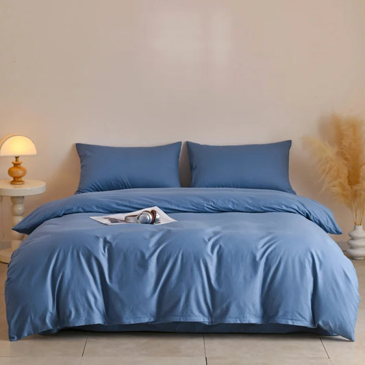 Parure de Lit Coton Bleu marine