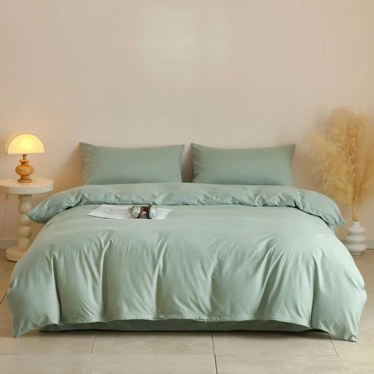 Parure de Lit Coton Vert sauge